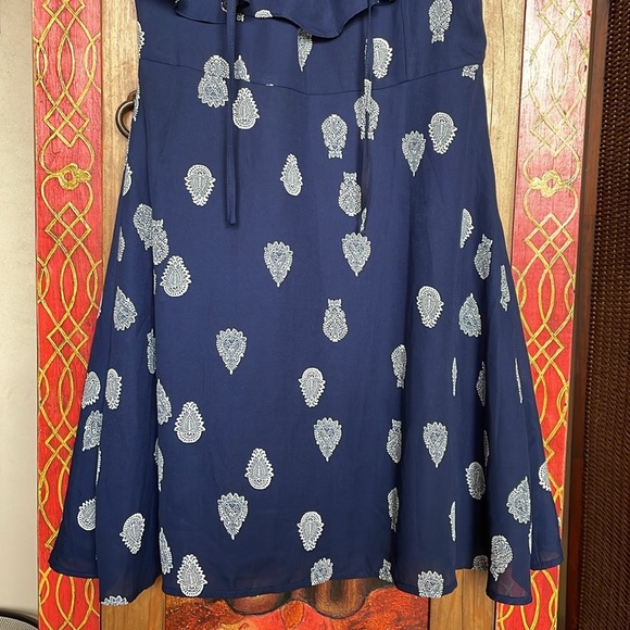 Cupcakes and Cashmere Dress Blue White “Velina” Women’s Sz: 0 (XS) - Picture 5 of 12
